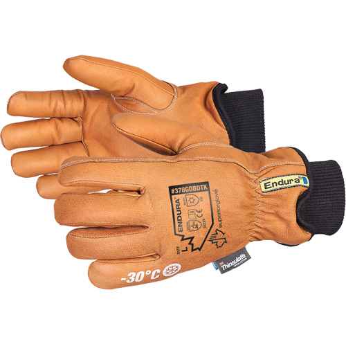 Gants de conducteur de luxe pour l'hiver Endura, T-petit, Paume en Cuir fleur de ch&egrave;vre, Thinsulate Groupe Belzile Dickner