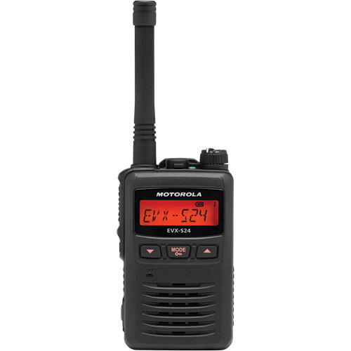 EVX-S24 Series Portable Radio, UHF Radio Band, 256 Channels, 200 000 sq. ft. Range Groupe Belzile Dickner