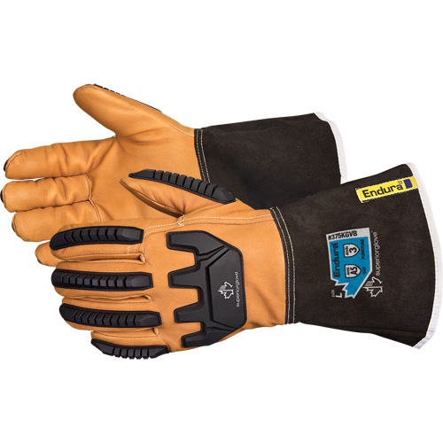 Gants de conducteur antichocs Endura, Petit, Paume en Cuir fleur de ch&egrave;vre, Kevlar Groupe Belzile Dickner