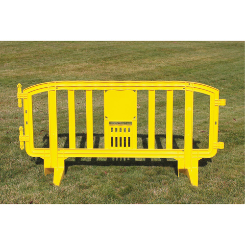 Movit Barricade, Interlocking, 78" L x 39" H, Yellow Groupe Belzile Dickner