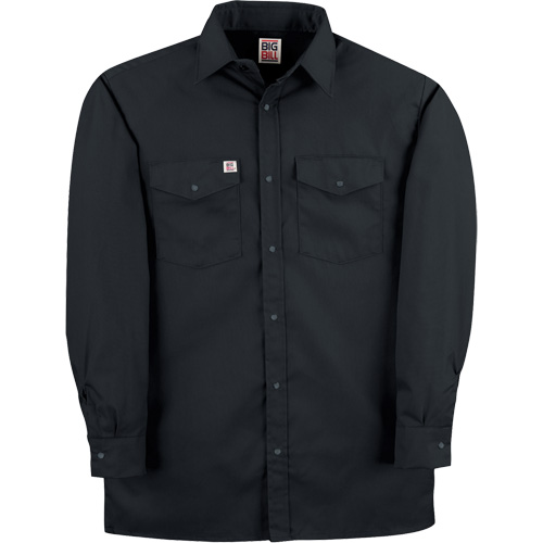Chemise de travail en tissu crois&eacute; avec boutons-pression, Hommes, Petit, Noir Groupe Belzile Dickner