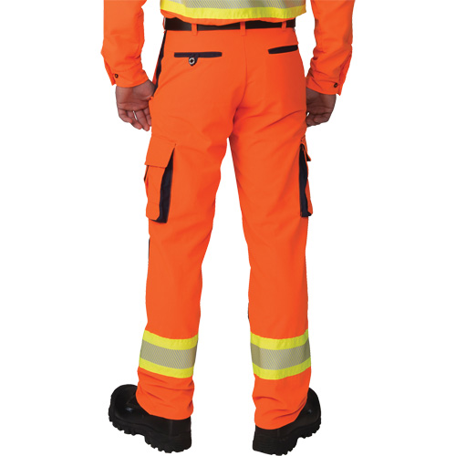 Ripstop High-Visibility Cargo Pants, Polyester, 28, High Visibility Orange Groupe Belzile Dickner