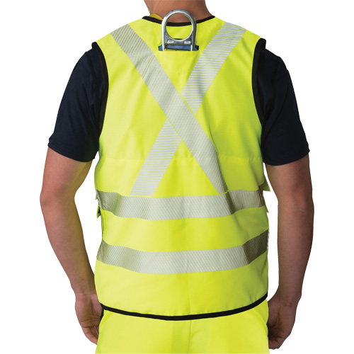 Veste antid&eacute;chirure pour arpenteur, Jaune lime haute visibilit&eacute;, Petit, Polyester Groupe Belzile Dickner