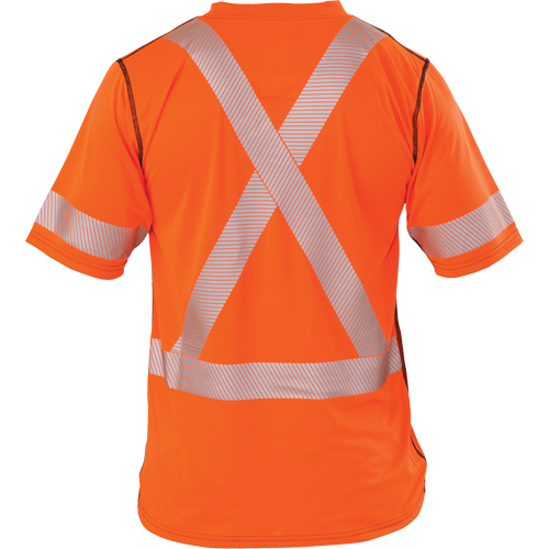 T-shirt &agrave; manches courtes haute visibilit&eacute; Polartec Power Grid, Polyester, T-Grand (grande taille), Orange Groupe Belzile Dickner