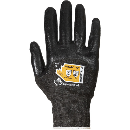 Ultrafine Composite Filament Fiber Knit Gloves, Size 5, 18 Gauge, Foam Nitrile Coated, TenActiv Shell, ASTM ANSI Level A4 Groupe Belzile Dickner