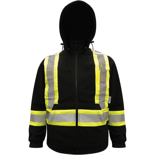 High-Visibility Hoodie, Polyester, Black, Small Groupe Belzile Dickner
