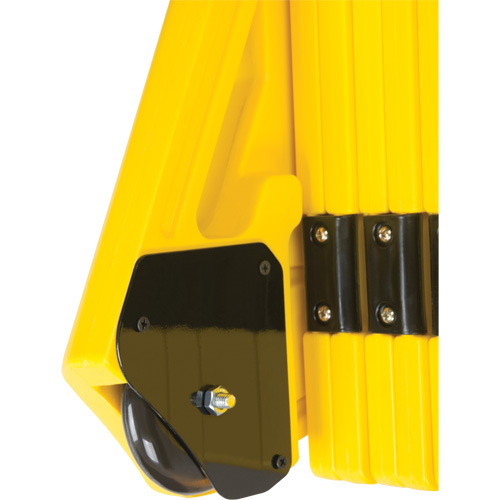 Barri&egrave;re mobile portative, 40" h x 13' lo, Jaune Groupe Belzile Dickner