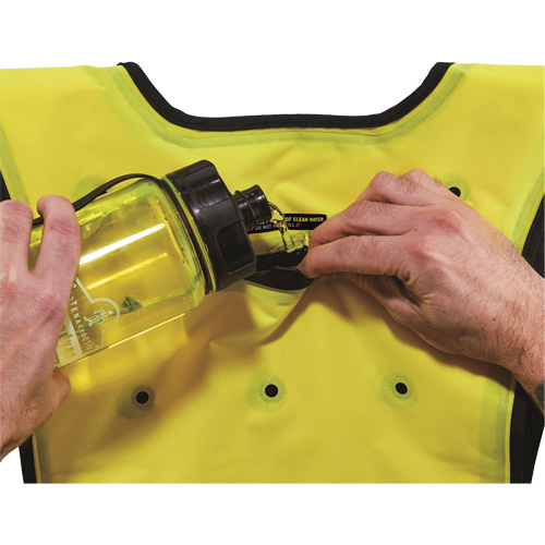 Veste refroidissante &agrave; &eacute;vaporation s&egrave;che &eacute;conomique Chill-Its 6687, Grand/T-Grand, Jaune lime haute visibilit&eacute; Groupe Belzile Dickner