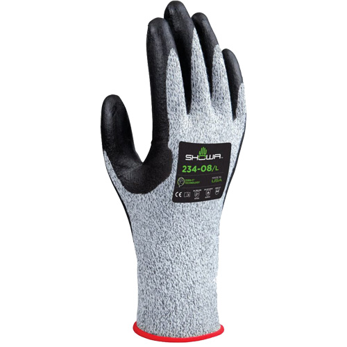 Gants r&eacute;sistants aux coupures 234, Taille 6/Petit, Calibre 15, Rev&ecirc;tement Mousse de nitrile, Enveloppe en PEHP, ANSI/ISEA 105 niveau 4/EN 388 niveau D Groupe Belzile Dickner