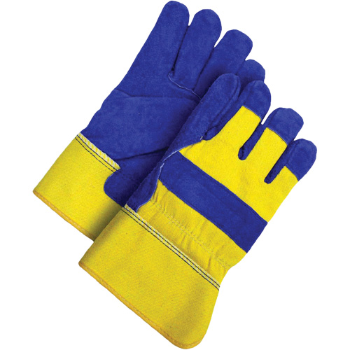 Gants d'ajusteur, Grand, Paume en Cuir de vache refendu, Doublure en Peluche d'acrylique Groupe Belzile Dickner