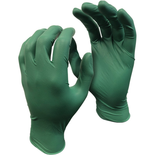Gants 5559PF Green Monkey, Petit, Nitrile, 4 mils, Sans poudre, Vert Groupe Belzile Dickner