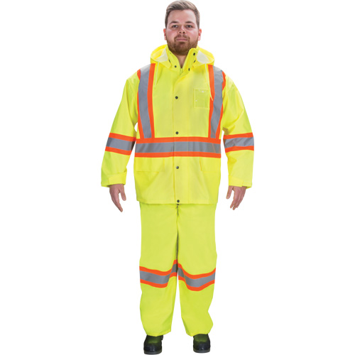 V&ecirc;tements imperm&eacute;ables RZ1000, Polyester, Petit, Jaune lime haute visibilit&eacute; Groupe Belzile Dickner