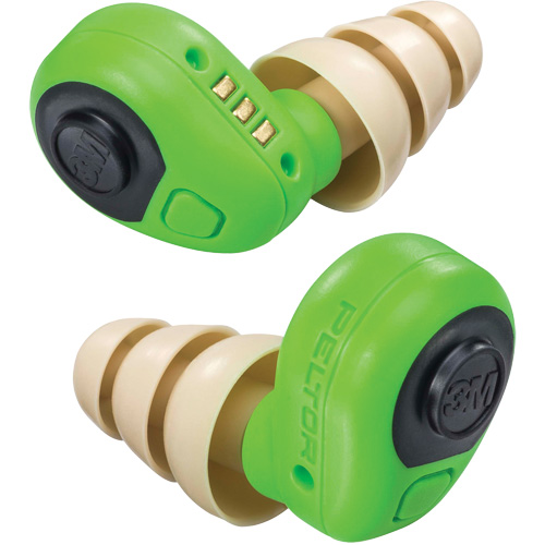 Peltor Electronic Earplugs, Uncorded, Pair - Plastic Case, 23 dB NRR, Large/Medium/Small Groupe Belzile Dickner