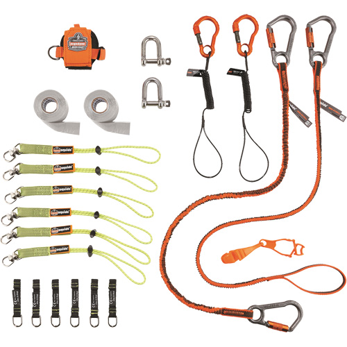 Trousse de longes de fixation d'outils pour monteurs d'&eacute;chafaudages 3187 Squids Groupe Belzile Dickner