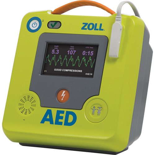 D&eacute;fibrillateur AED 3 BLS pour secouristes professionnels, Semi-automatique, Français, Classe 4 Groupe Belzile Dickner