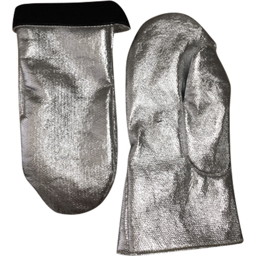 Heat Resistant Welding Mitt, Aluminized Carbon/Leather, One Size, Protects Up To 800° F (426.66° C) Groupe Belzile Dickner