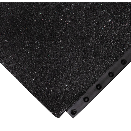 24/Seven&reg; Locksafe&reg; Anti-Fatigue Mat, Textured, 3' x 3' x 5/8", Black, Nitrile Groupe Belzile Dickner