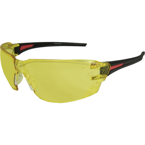 Lunettes de s&eacute;curit&eacute; Nevosa, Lentille Jaune, Anti-&eacute;gratignures, R&eacute;pond ou surpasse la norme CSA Z94.3 Groupe Belzile Dickner