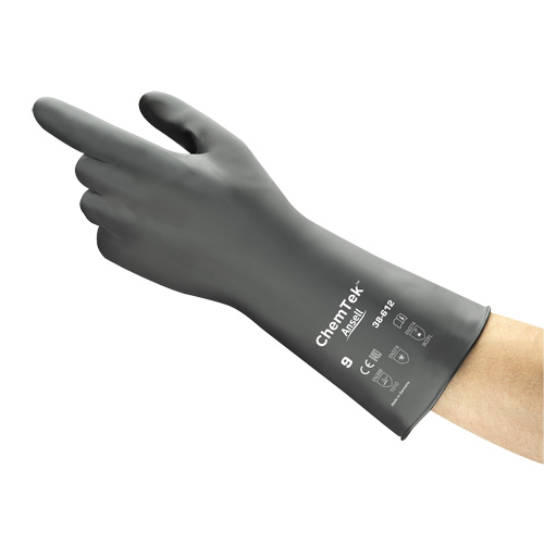 Gants r&eacute;sistants aux produits chimiques AlphaTec, Taille 8, 12" lo, Caoutchouc butyle/Viton, 0,3 mil Groupe Belzile Dickner