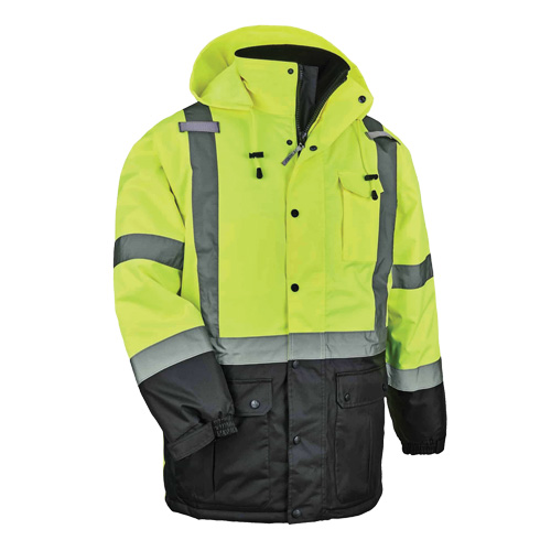 Parka thermique GloWear 8384 de Type R, Jaune lime haute visibilit&eacute;, Grand Groupe Belzile Dickner