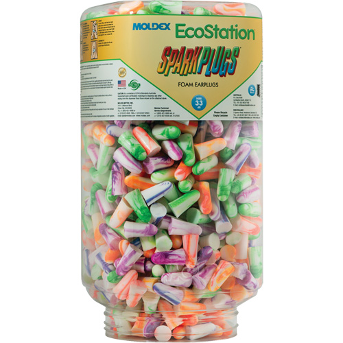 Recharge de bouchons d'oreilles SparkPlugs pour EcoStation, Vrac - Contenant Groupe Belzile Dickner