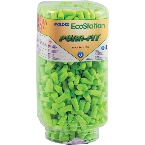 EcoStation Pura-Fit&reg; Earplug Refill, Bulk - Canister Groupe Belzile Dickner
