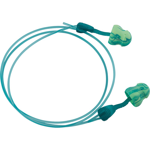 Bouchons d'oreilles hydratants &agrave; torsion Glide Foam Soothers, Vrac - Boîte, Avec cordon Groupe Belzile Dickner