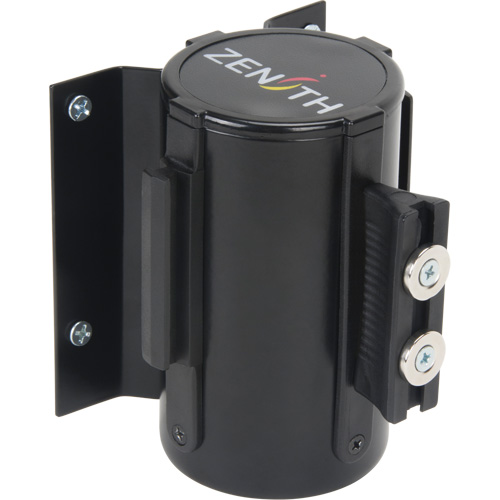 Wall Mount Barrier with Magnetic Tape, Steel, Screw Mount, 7', Blue Tape Groupe Belzile Dickner