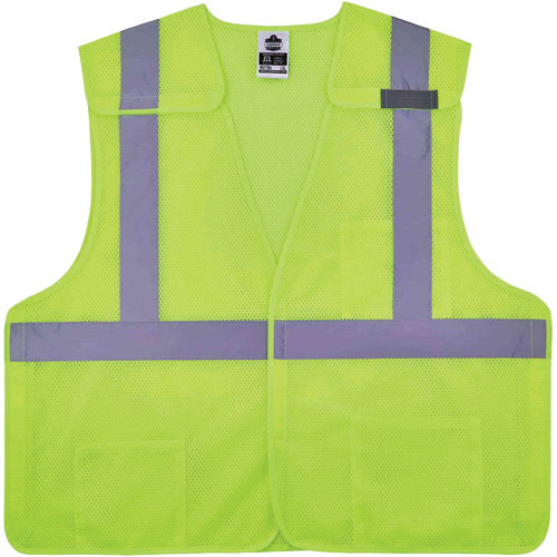 GloWear 8217BA Breakaway Mesh Safety Vest, High Visibility Lime-Yellow, Medium/Small, Polyester Groupe Belzile Dickner