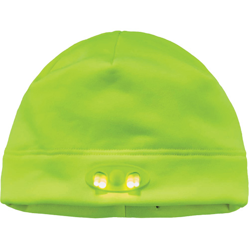 Bonnet N-Ferno &agrave; lumi&egrave;res DEL, Taille unique, Vert lime haute visibilit&eacute; Groupe Belzile Dickner