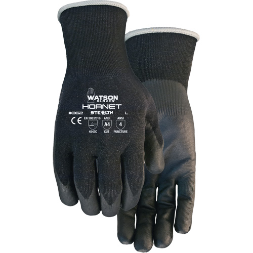 Stealth Hornet Cut Resistant Gloves, Size Small, 18 Gauge, Foam Nitrile Coated, Glass Fibre/HPPE/Nylon/Spandex Shell, ASTM ANSI Level A4/EN 388 Level 5 Groupe Belzile Dickner
