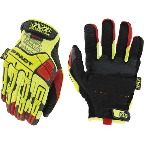 Hi-Viz M-Pact&reg; D4-360 Impact Gloves, 8, Synthetic Palm, Hook & Loop Cuff Groupe Belzile Dickner