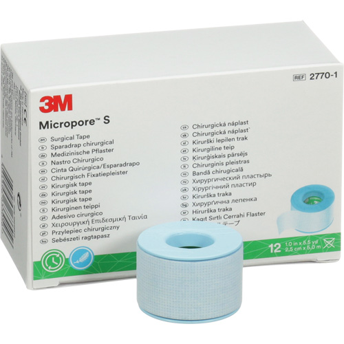 Micropore S Surgical Tape, Non-Medical, 16-1/2' L x 1" W Groupe Belzile Dickner