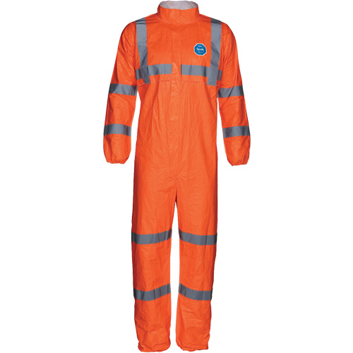 Combinaison haute visibilit&eacute; avec collet, Petit, Orange, Tyvek 500 Groupe Belzile Dickner