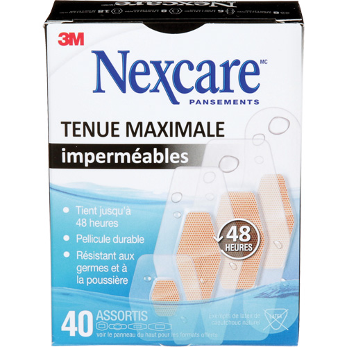 Pansements imperm&eacute;ables &agrave; tenue maximale Nexcare, Assorti, Plastique, St&eacute;rile Groupe Belzile Dickner