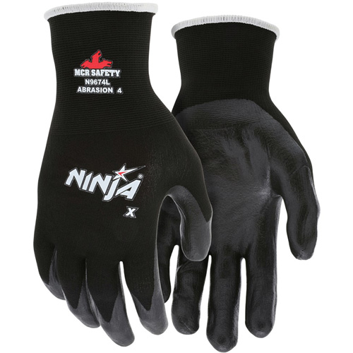Gants enduits Ninja, Grand, R&ecirc;vetement Bipolym&egrave;re, Calibre 15, Enveloppe en Nylon/Lycra Groupe Belzile Dickner