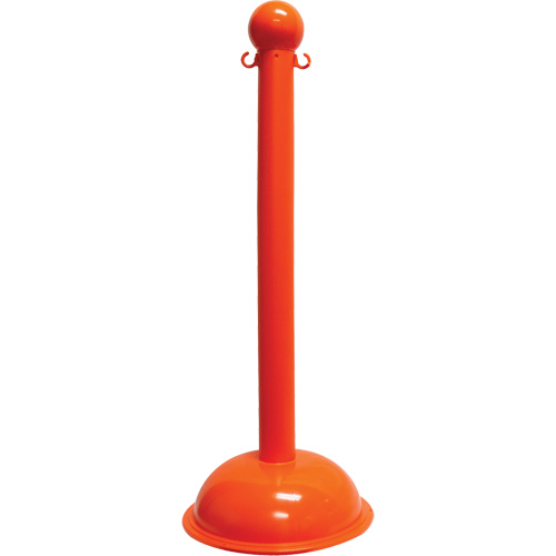 Poteau pour service intense, Hauteur de 40", Orange Groupe Belzile Dickner