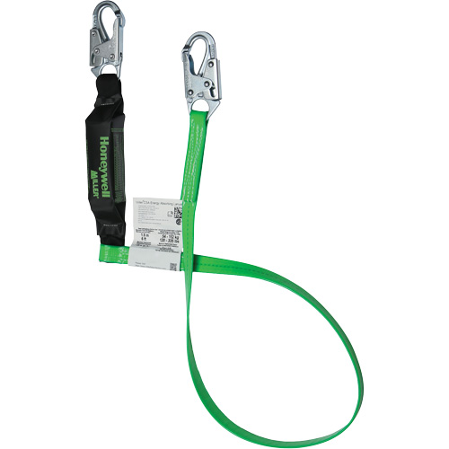 Energy-Absorbing Lanyard, 6', Locking Snap Hook Center, Locking Snap Hook Leg Ends, Polyester Groupe Belzile Dickner