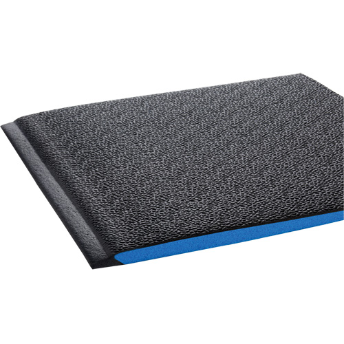 Tapis ergonomiques Wear-Bond Comfort-King, Rugueux, 3' x 5' x 9/16", Noir, Mousse de vinyle Groupe Belzile Dickner