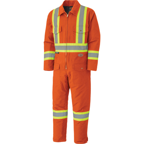 5540A Quilted Coveralls, 2X-Large, Orange Groupe Belzile Dickner