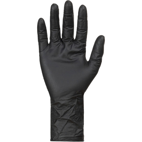 Gants jetables KeepKleen, Grand, Nitrile, 8 mils, Sans poudre, Noir Groupe Belzile Dickner