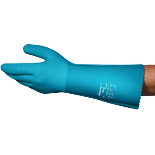Gants r&eacute;sistants aux produits chimiques AlphaTec 04-003, Taille 8, 14" lo, Nitrile/PVC, Doublure en Molleton, Gant de calibre hiver Groupe Belzile Dickner