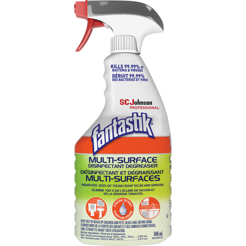 D&eacute;sinfectant et d&eacute;graissant multisurface professionnel Fantastik, 946 ml, Bouteille &agrave; g&acirc;chette Groupe Belzile Dickner