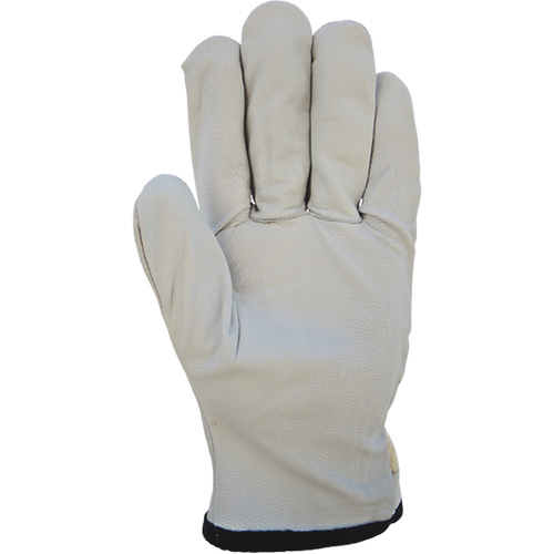 Gants de conducteur &agrave; dos en coton, Grand, Paume en Cuir fleur de ch&egrave;vre Groupe Belzile Dickner