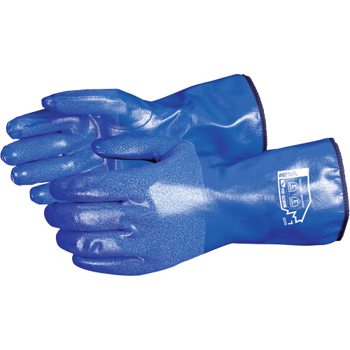 Gants r&eacute;sistants aux produits chimiques North Sea, Taille Petit, 11" lo, Nitrile, Doublure en Molleton, Gant de calibre hiver Groupe Belzile Dickner