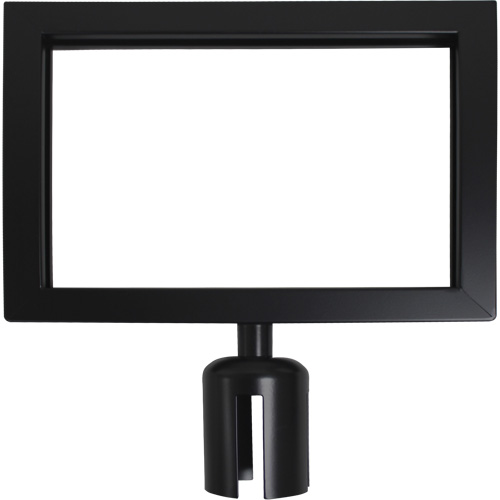 Sign Frame for Crowd Control Post, Black Groupe Belzile Dickner