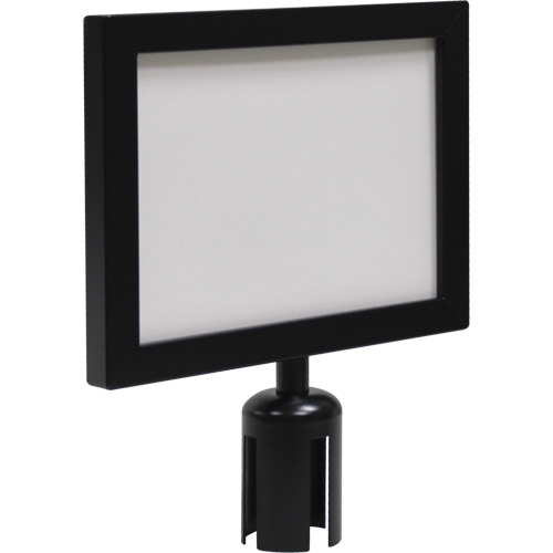 Sign Frame for Crowd Control Post, Black Groupe Belzile Dickner