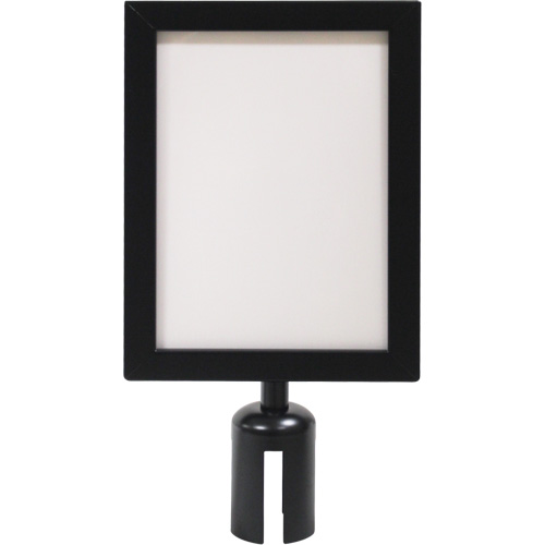 Sign Frame for Crowd Control Post, Black Groupe Belzile Dickner
