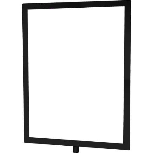 Heavy-Duty Vertical Sign Holder for Classic Posts, Black Groupe Belzile Dickner