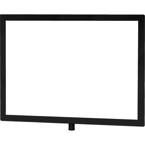 Heavy-Duty Horizontal Sign Holder for Classic Posts, Black Groupe Belzile Dickner